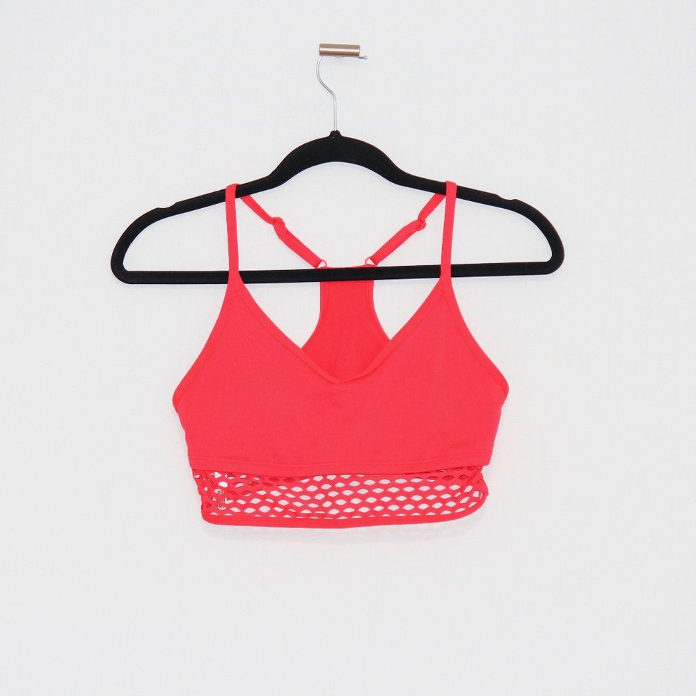 'PINK' Victoria's Secret Bright Coral Sports Bra